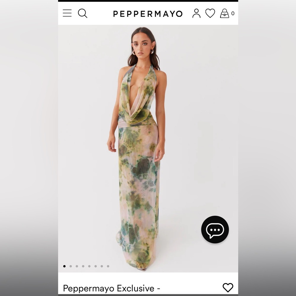 Elysia Mesh Maxi Dress - Rainforest